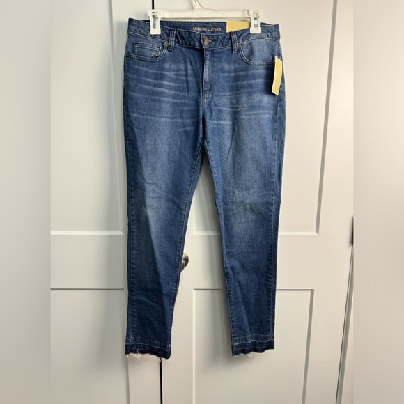 Michael Kors Women's Izzy Skinny Mid Rise Jeans Blue Denim NWT Size 6 - Picture 1 of 10